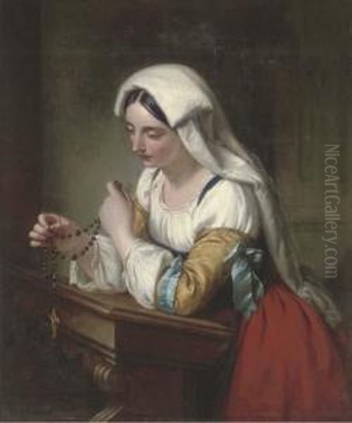 The Rosary Oil Painting by Rederick Richard Pickersgill