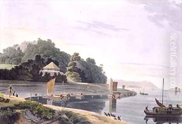 Siccra Gully on the Ganges Oil Painting by Thomas & William Daniell