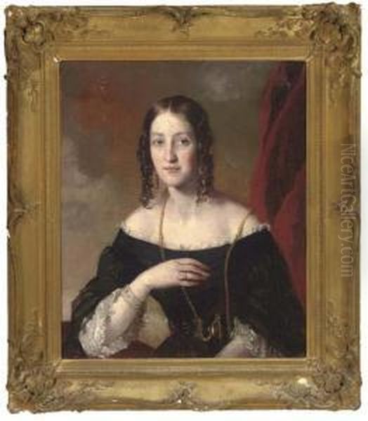 Portrait Of A Lady Oil Painting by Henry William Pickersgill