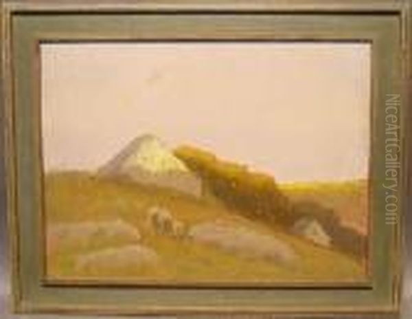 Signed Indistinctly (ll) Oil Painting by George W. Picknell