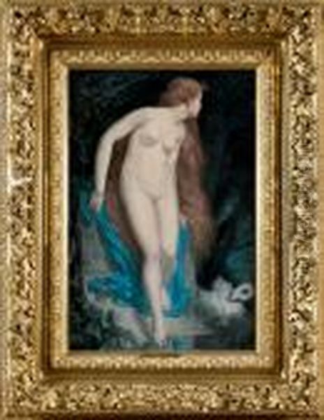 Leda Oil Painting by Henri Pierre Picou