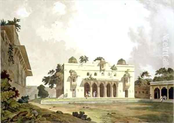 Ruins in Rotas Gur Bahar Oil Painting by Thomas & William Daniell