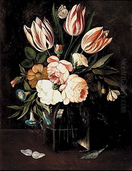 Floral Still Life by Frans Xaver Pieler