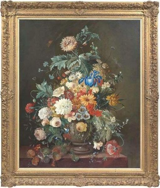 Still-life With Flowers by Frans Xaver Pieler