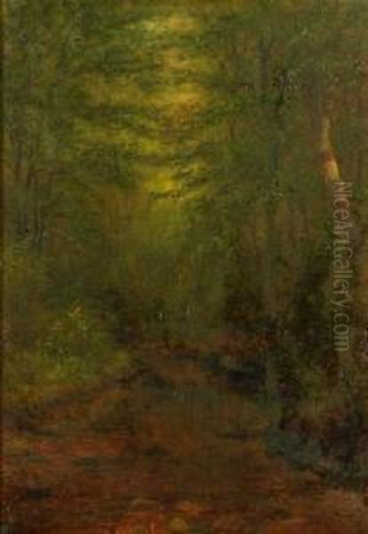 Brook Study North Woodstock, Nh Oil Painting by Charles Franklin Pierce