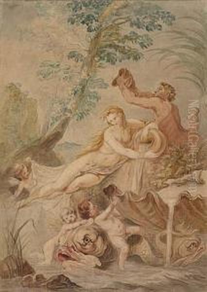 Galatea Oil Painting by Jean-Baptiste-Marie Pierre