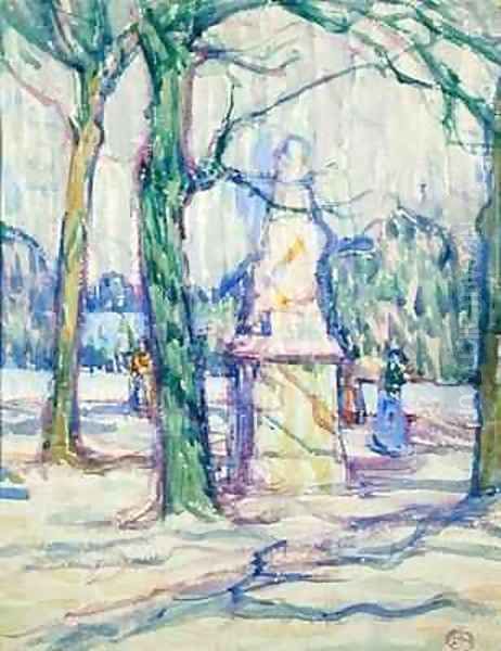 In the Luxembourg Gardens Oil Painting by Jessica Stewart Dismorr