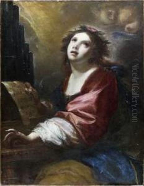 Sainte Cecile Oil Painting by Simone Pignone