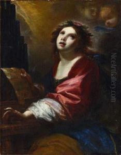 Sainte Cecile Oil Painting by Simone Pignone