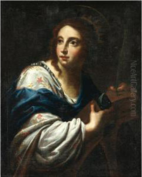 Saint Catherine Oil Painting by Simone Pignone