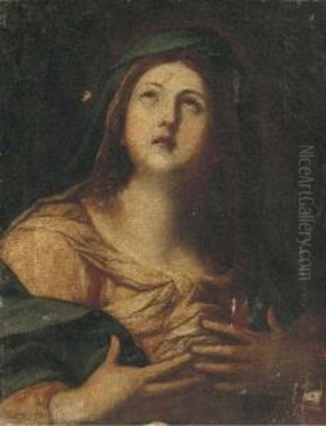 The Penitent Magdalen Oil Painting by Simone Pignone