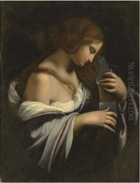 Saint Catherine Of Alexandria Oil Painting by Simone Pignone