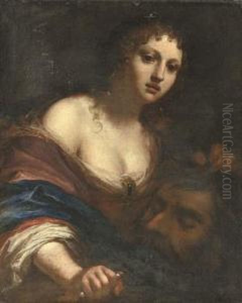 Judith With The Head Of Holofernes Oil Painting by Simone Pignone