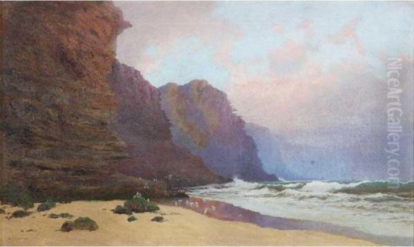 New South Wales Oil Painting by William Charles Piguenit