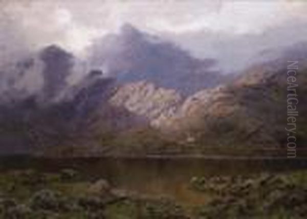 Mount Snowdon, North Wales Oil Painting by William Charles Piguenit