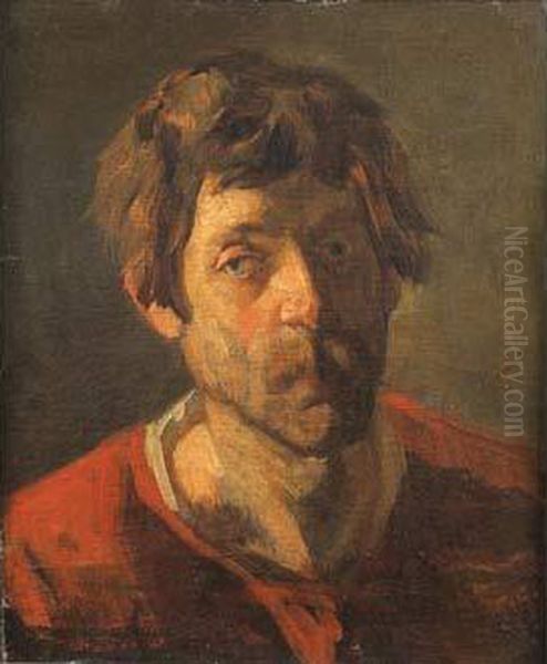 Autoportrait Oil Painting by Isidore Alexandre Augustin Pils