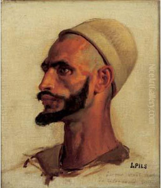 Portrait D'homme Oil Painting by Isidore Alexandre Augustin Pils