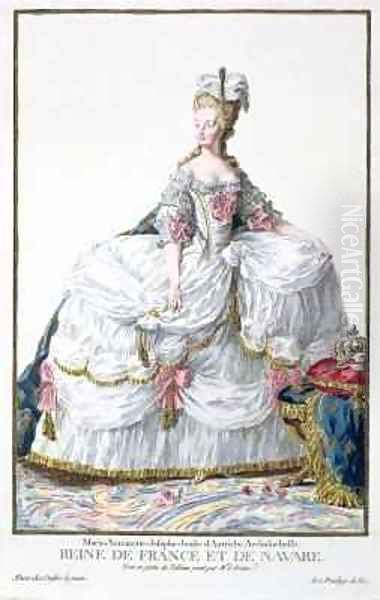 Marie Antoinette 1752-93 Oil Painting by Pierre Duflos