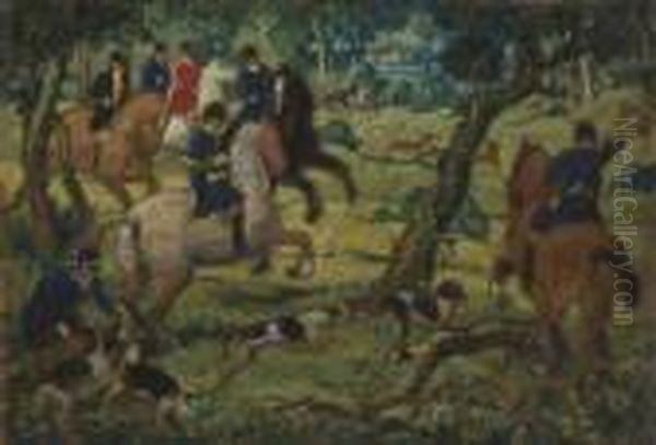 Le Depart De La Chasse by Joseph Porphyre Pinchon