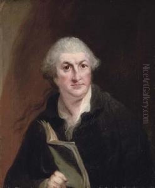 Portrait Of David Garrick Oil Painting by Robert Edge Pine