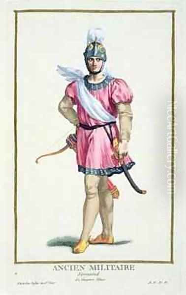 Dress of a Norman Soldier Oil Painting by Pierre Duflos