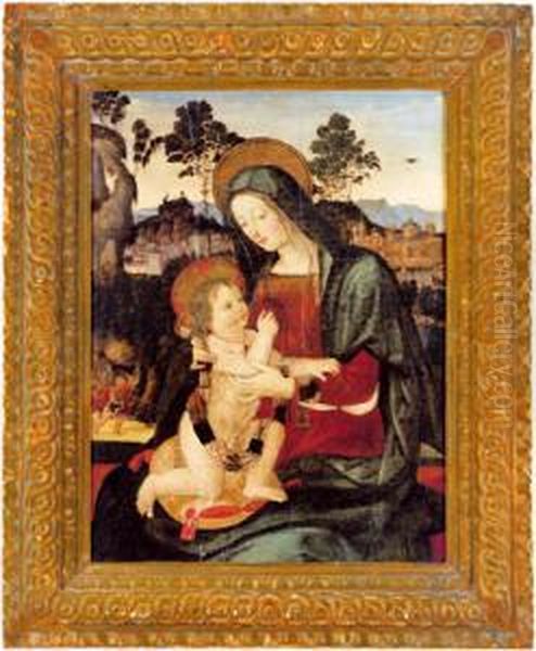 Madonna Con Bambino Oil Painting by Bernardo Pintoricchio