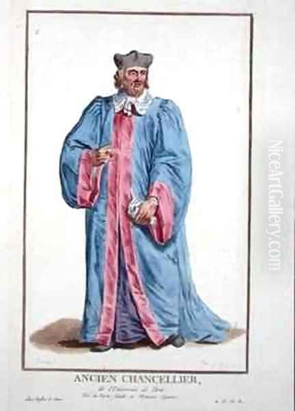 Dress of a Chancellor of the University of Paris Oil Painting by Pierre Duflos