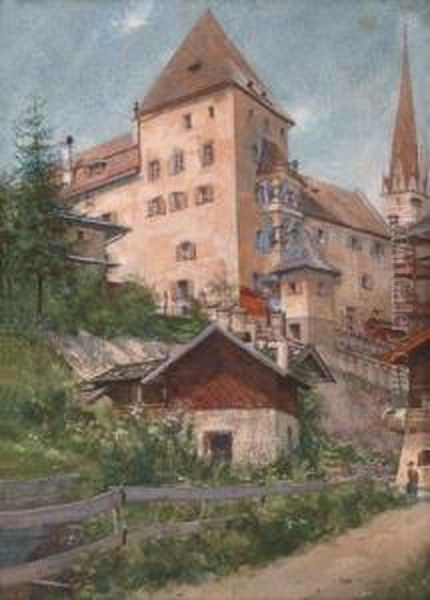 Stadtecke In Tirol Oil Painting by Carl Pippich