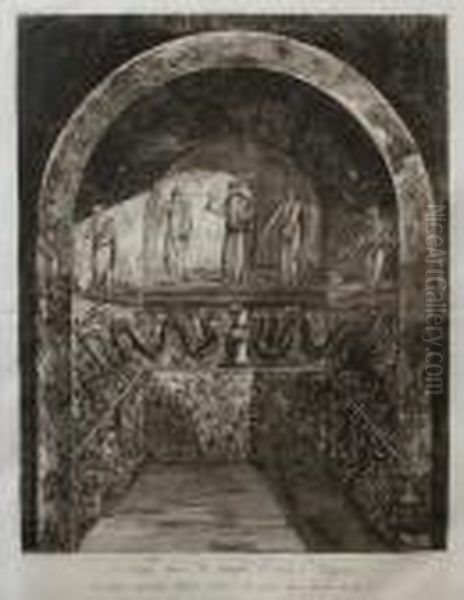 Niche Dans Le Temple D'isis A Pompeia Oil Painting by Giovanni Battista Piranesi