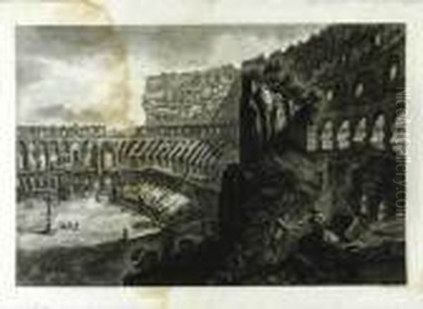 Veduta Interna Del Colosseo Oil Painting by Giovanni Battista Piranesi