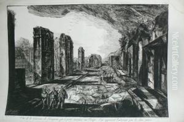 Antiquites De La Grande Grece Et Royaume De Naples Oil Painting by Giovanni Battista Piranesi