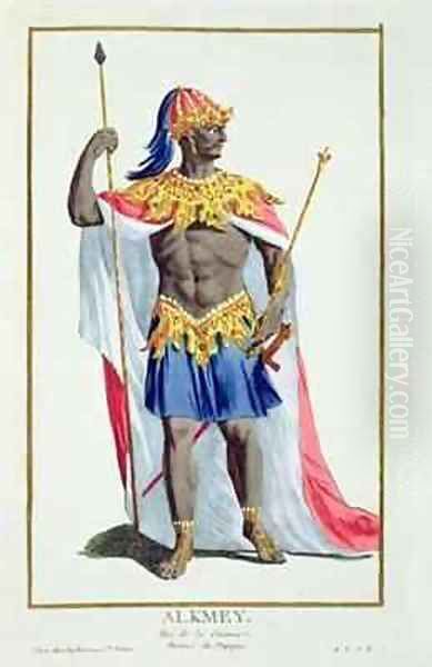 Alkmey King of Guinea Oil Painting by Pierre Duflos