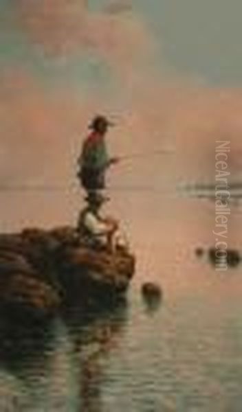 Pescando Oil Painting by Giovanni Pisano