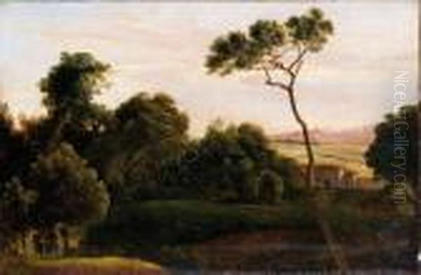 Paesaggio Di Campagna Oil Painting by Anthonie Sminck Pitloo