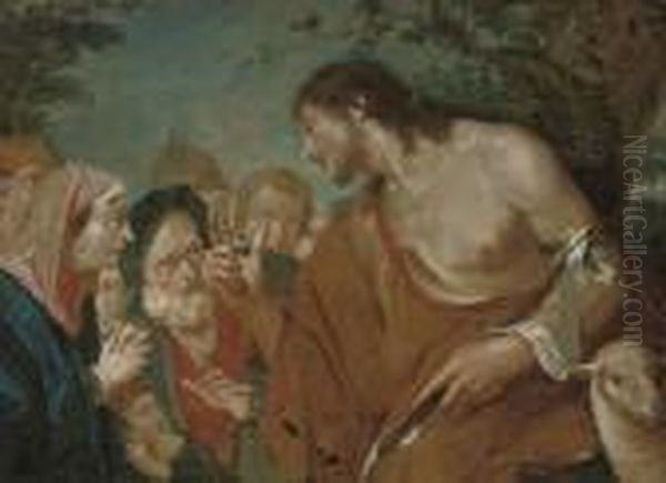 The Predication Of The Baptist Oil Painting by Sebastiano Ricci