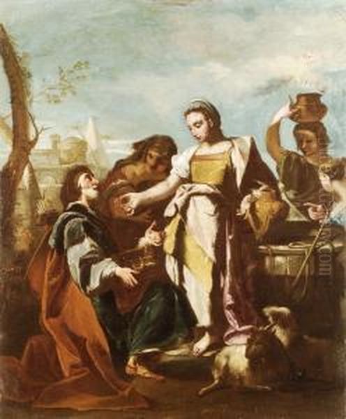 Figure Vicino Al Pozzo Oil Painting by Sebastiano Ricci