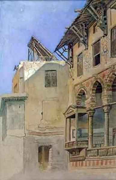 House of Memlook Radnau Bey Cairo Oil Painting by Frank Dillon