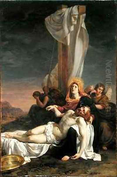 Lamentation Oil Painting by Hippolyte (Paul) Delaroche