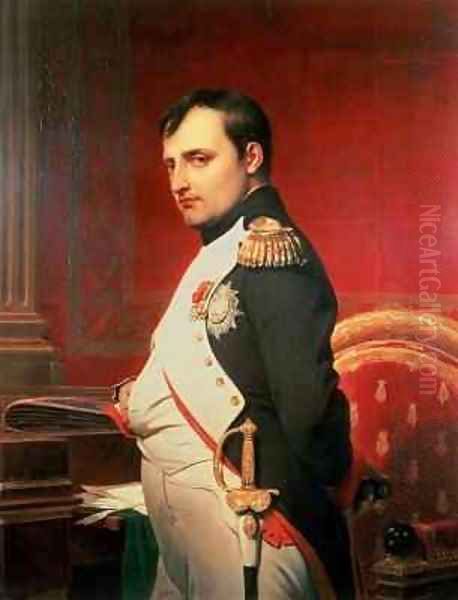 Napoleon 1769-1821 in his Study 2 Oil Painting by Hippolyte (Paul) Delaroche