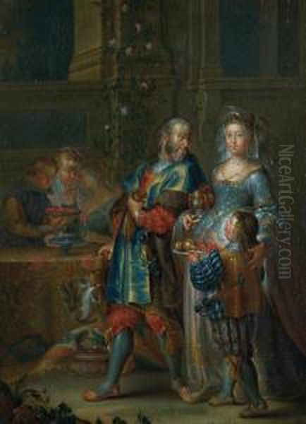 Royal Family Oil Painting by Johann Georg Platzer