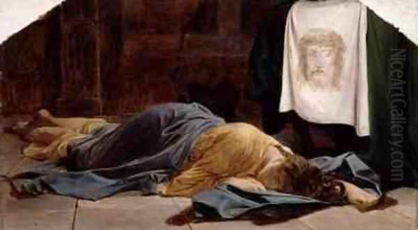 Saint Veronica Oil Painting by Hippolyte (Paul) Delaroche