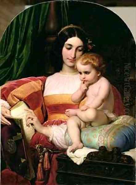 The Childhood of Pico della Mirandola 1463-94 Oil Painting by Hippolyte (Paul) Delaroche