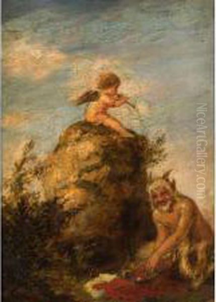 :scene Mythologique Oil Painting by Meta Pluckebaum