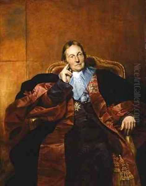 Marquis de Pastoret Oil Painting by Hippolyte (Paul) Delaroche