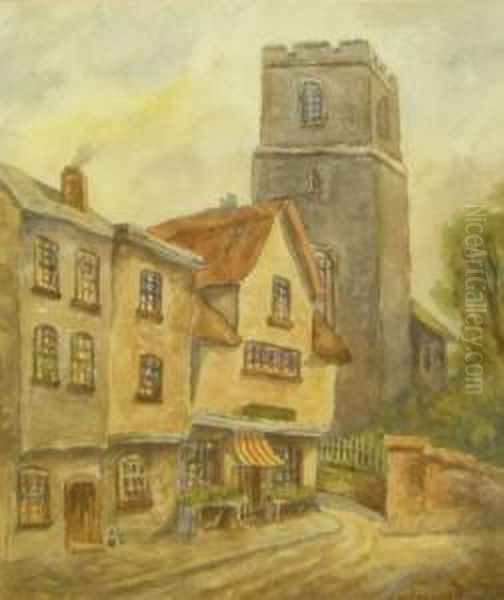 Westlegate Norwich Oil Painting by William E. Plumstead