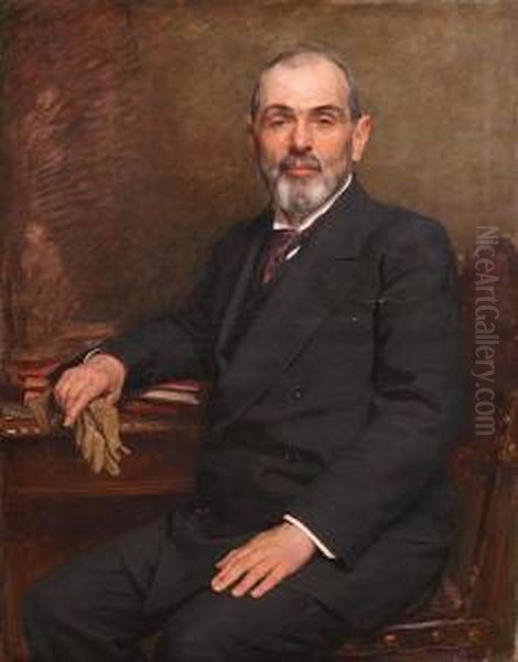 Portret Mezczyzny, 1914 R. by Kazimierz Pochwalski