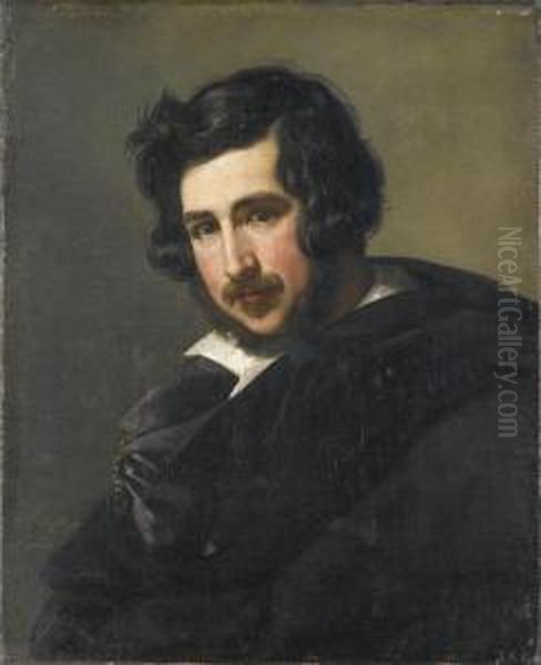 Ritratto Di Ottavio Gigli Oil Painting by Francesco Podesti