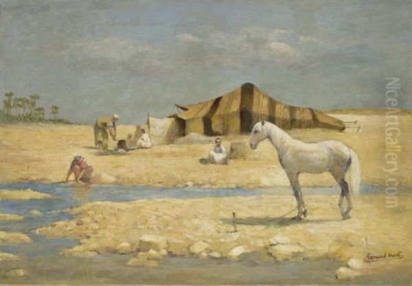 Au Bord De L'eau Oil Painting by Armand Point