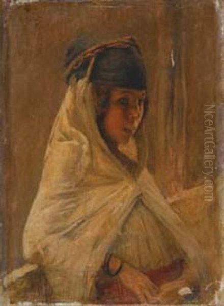 Jeune Orientale Oil Painting by Armand Point