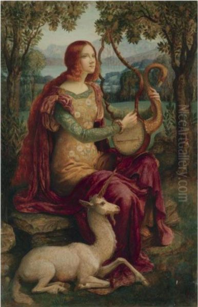 La Dame A La Licorne Oil Painting by Armand Point